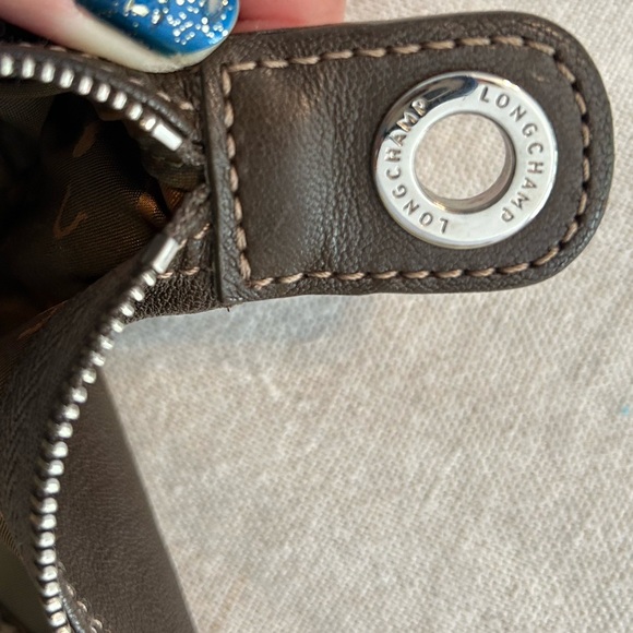 Leather Longchamp le Pliage large tote - Picture 8 of 16